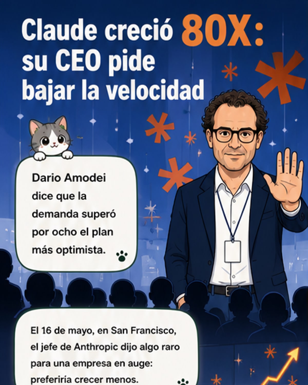El CEO de Anthropic pide frenar el crecimiento de IA