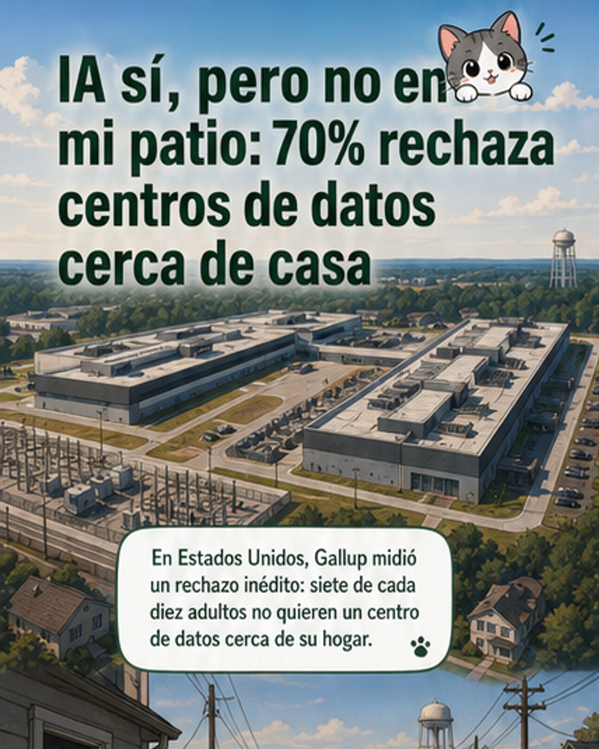 70% rechaza centros de datos cerca de casa