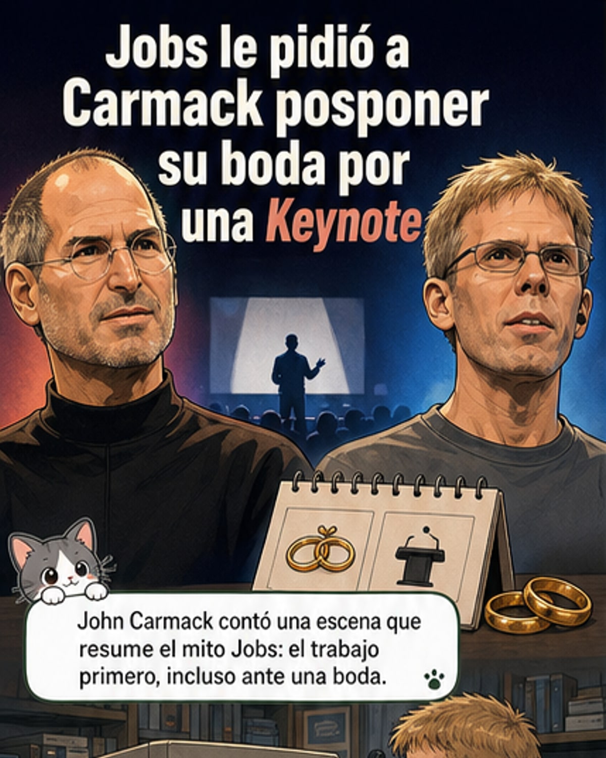 Steve Jobs quiso posponer su boda