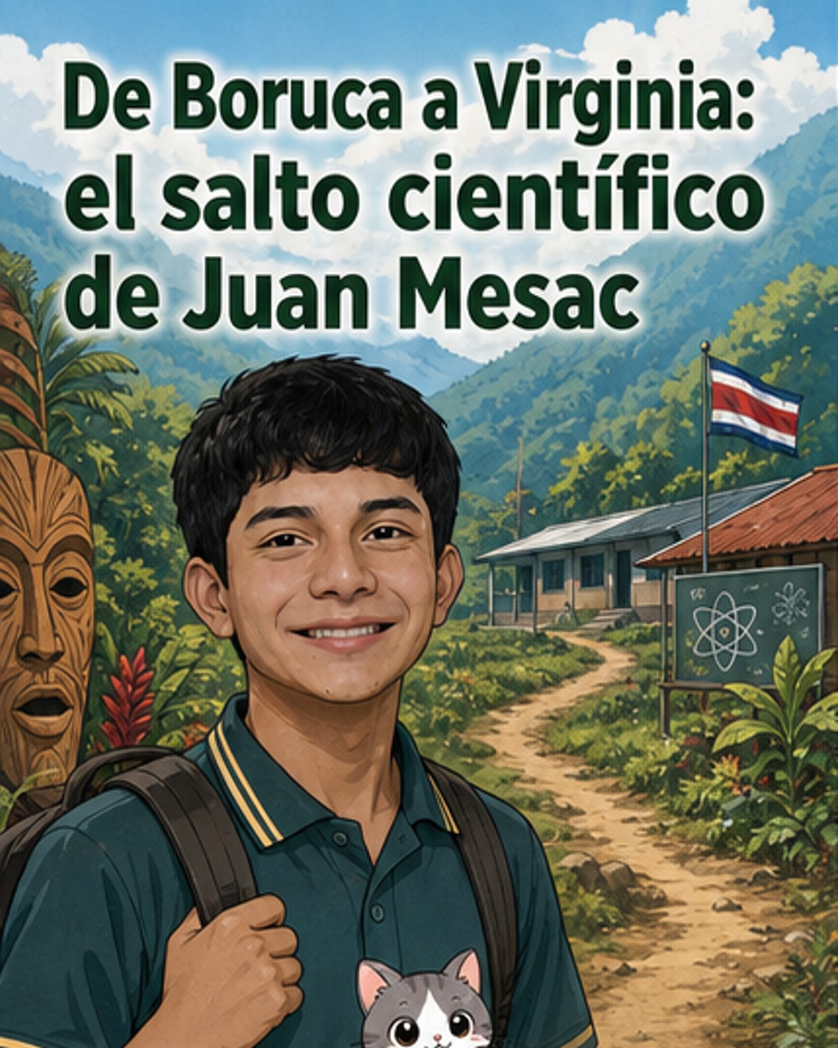 Un joven indígena representa a Costa Rica en EE.UU.