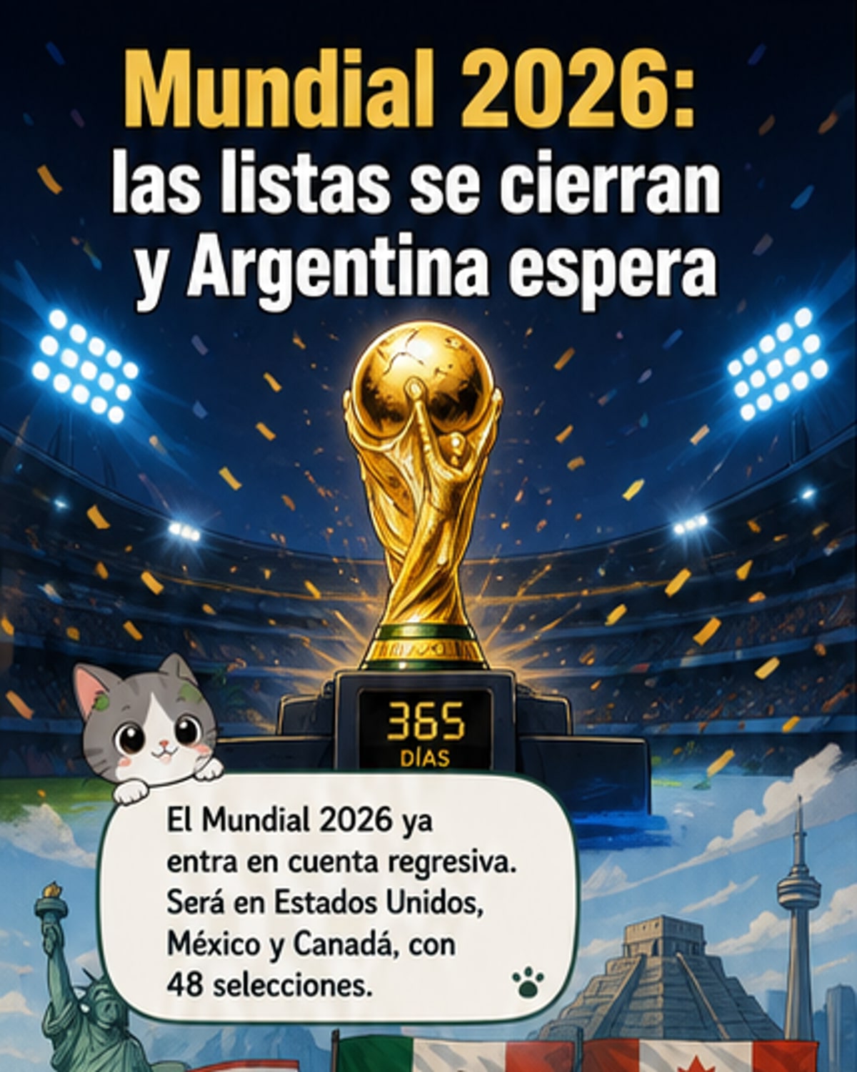Selecciones revelan sus 26 para el Mundial