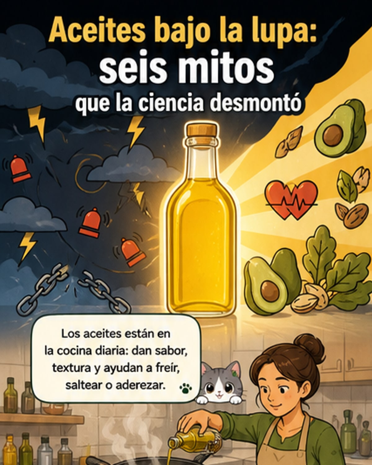6 mitos sobre aceites que la ciencia desmintió