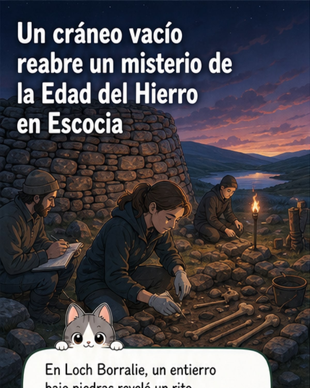 Un cráneo vacío revela ritual prehistórico