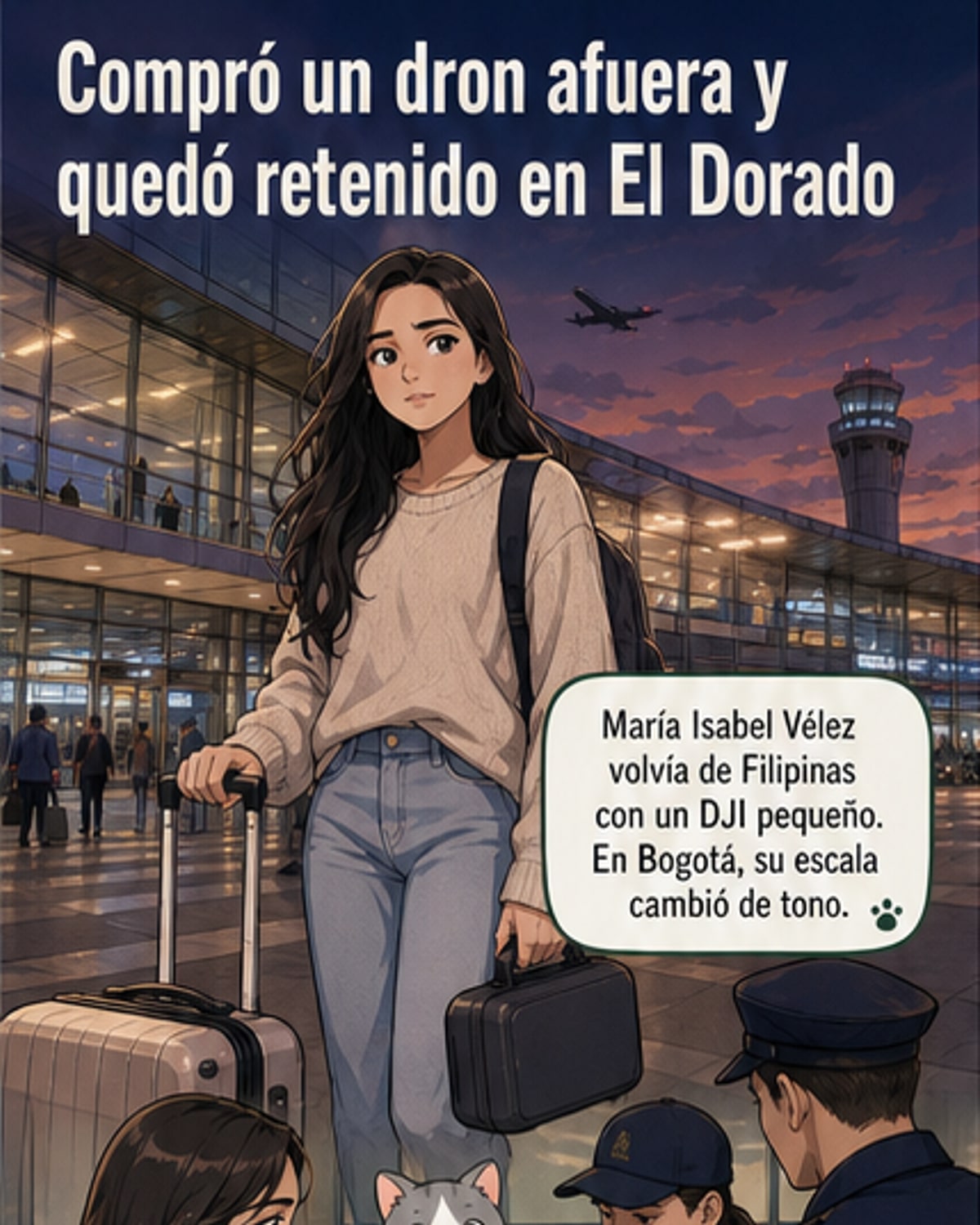Retuvieron su dron en El Dorado