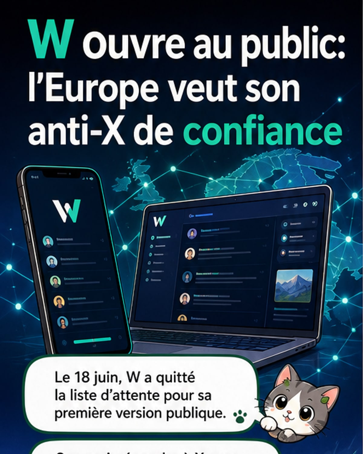 Un concurrent européen à X débarque