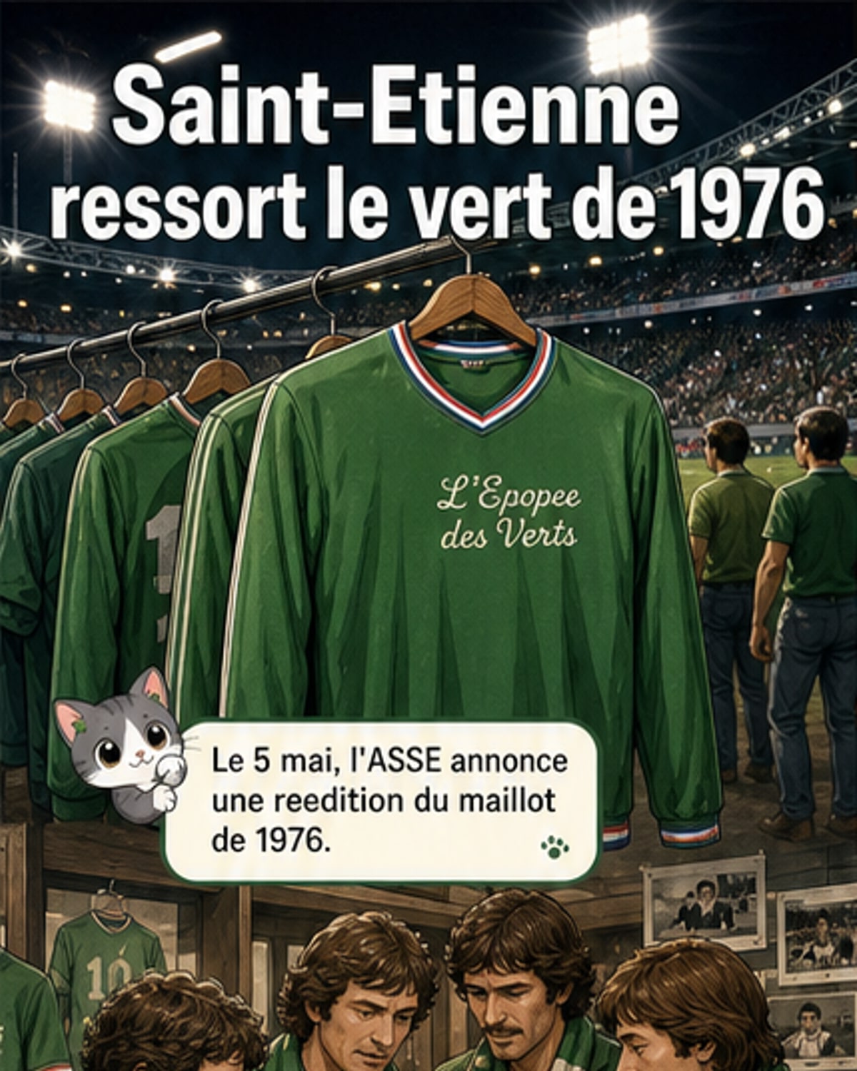 Saint-Étienne rend hommage à 1976