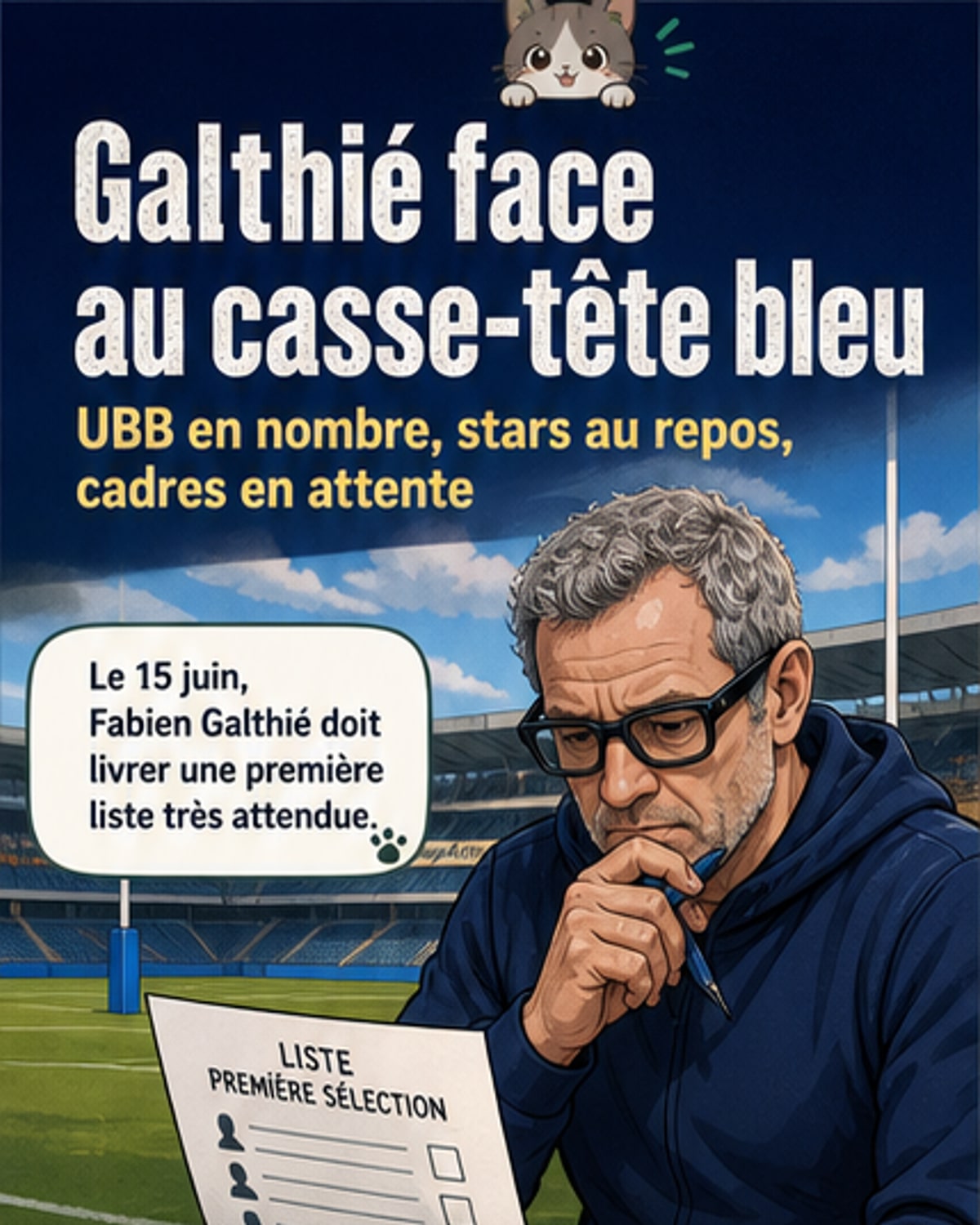 Galthié prépare sa liste pour l'été