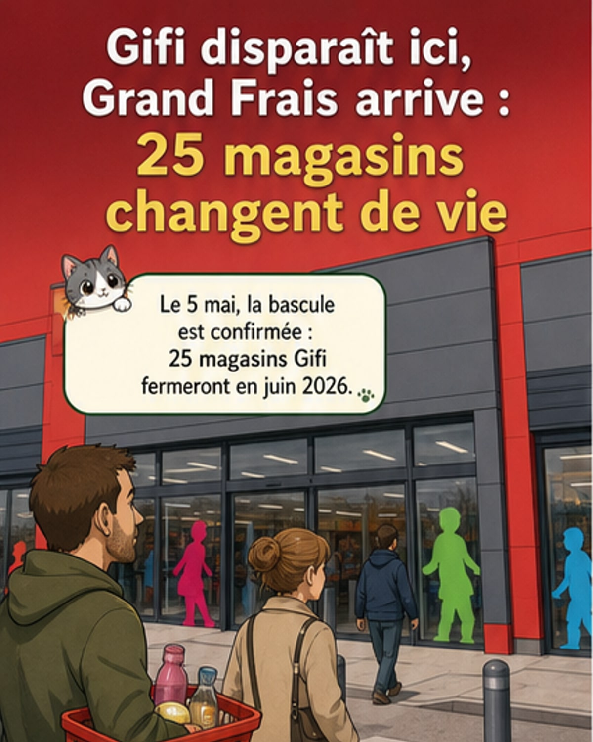 25 magasins Gifi remplacés par Grand Frais
