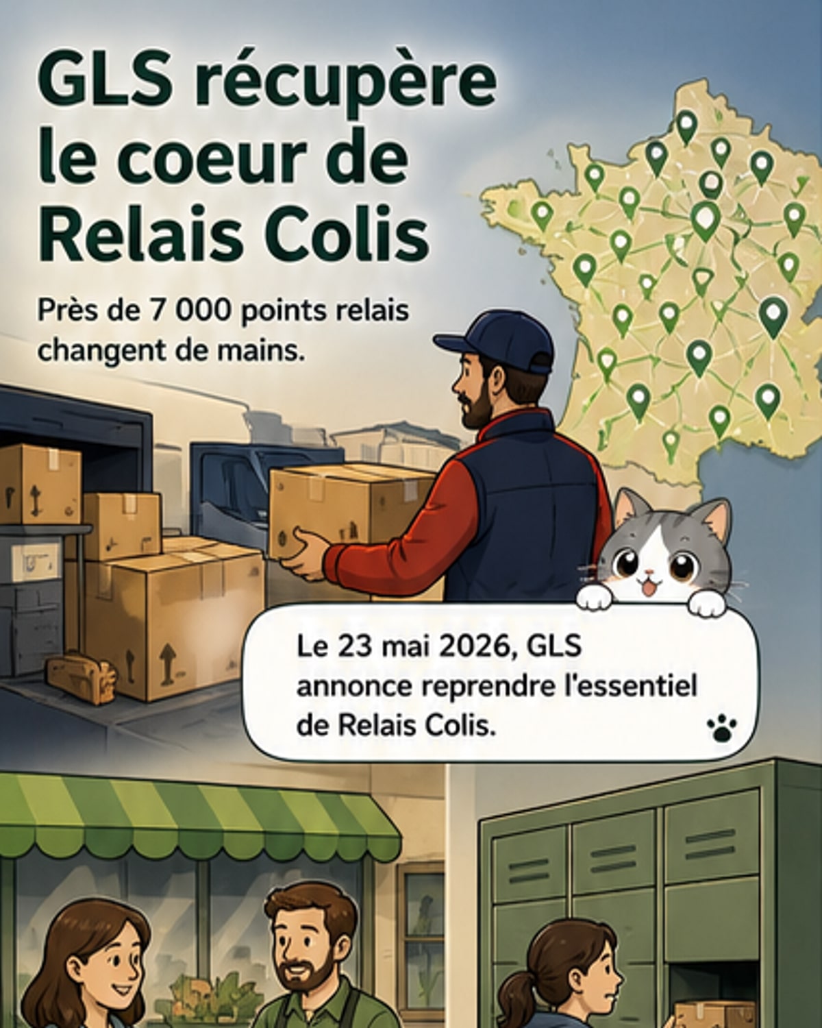 GLS reprend le réseau Relais Colis