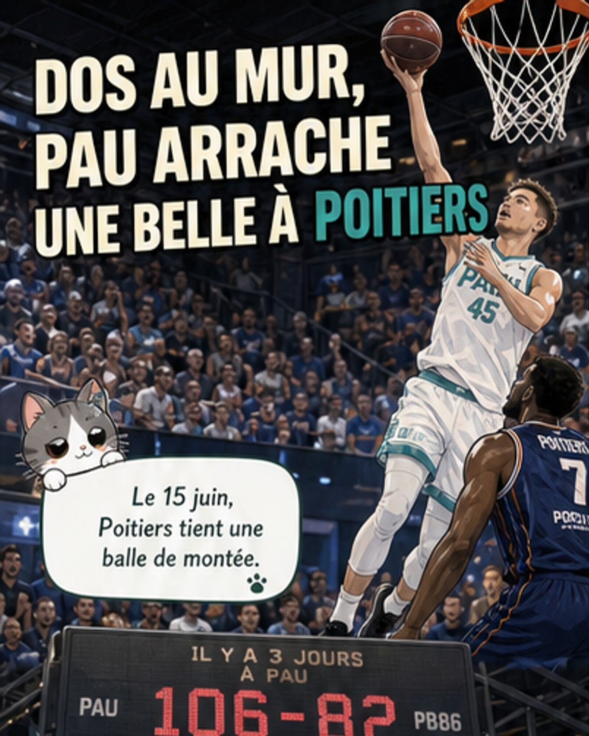 Pau revient au score en finale d'accession