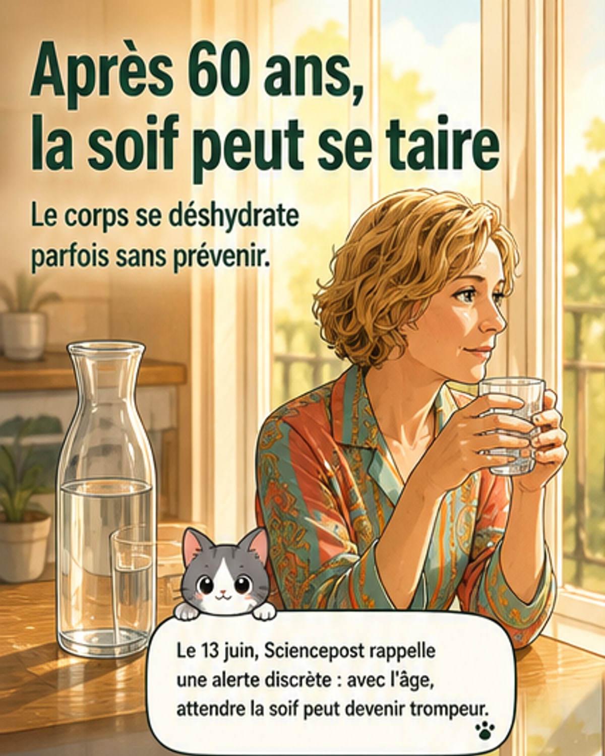 La soif disparaît après 60 ans