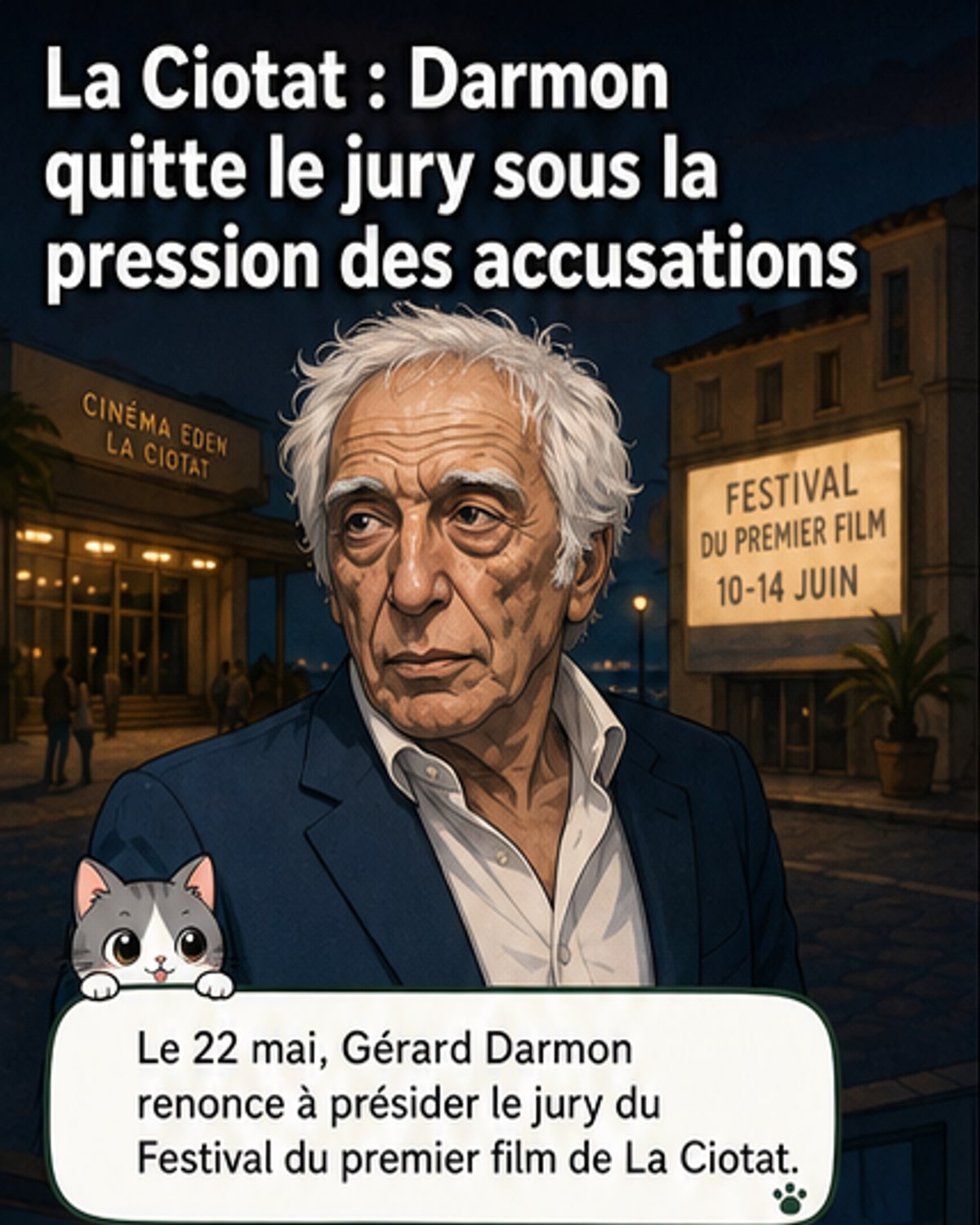Darmon quitte la présidence d'un jury de festival