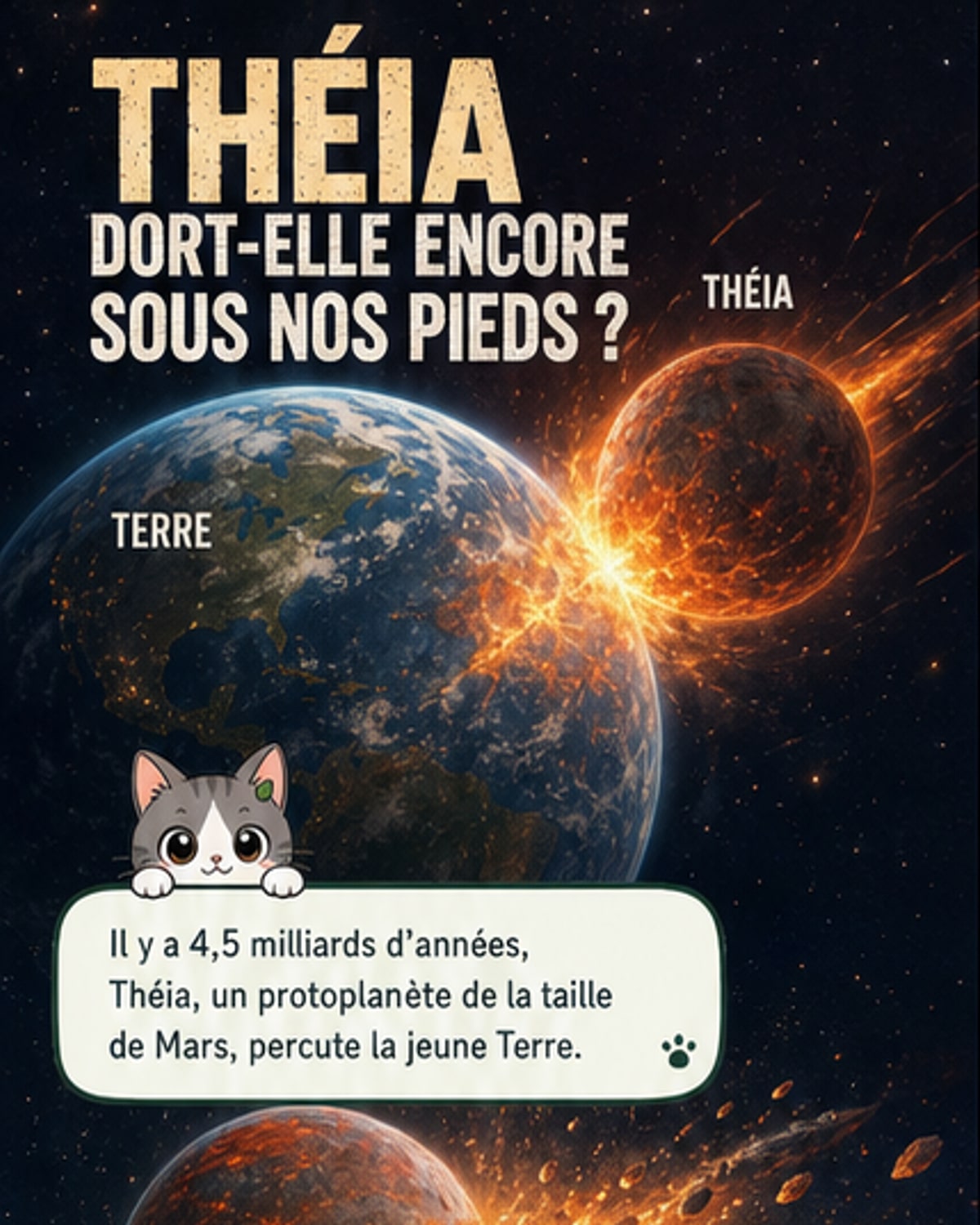 La Terre aurait avalé Théia