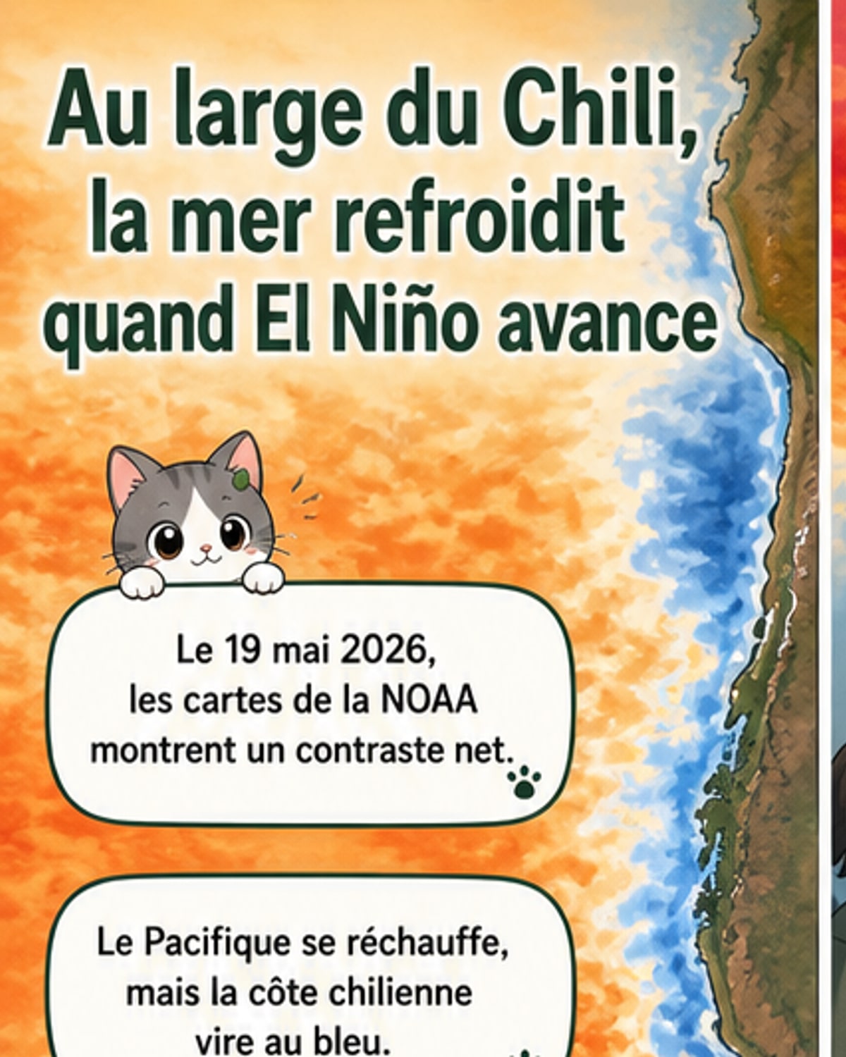 Un refroidissement surprise au large du Chili