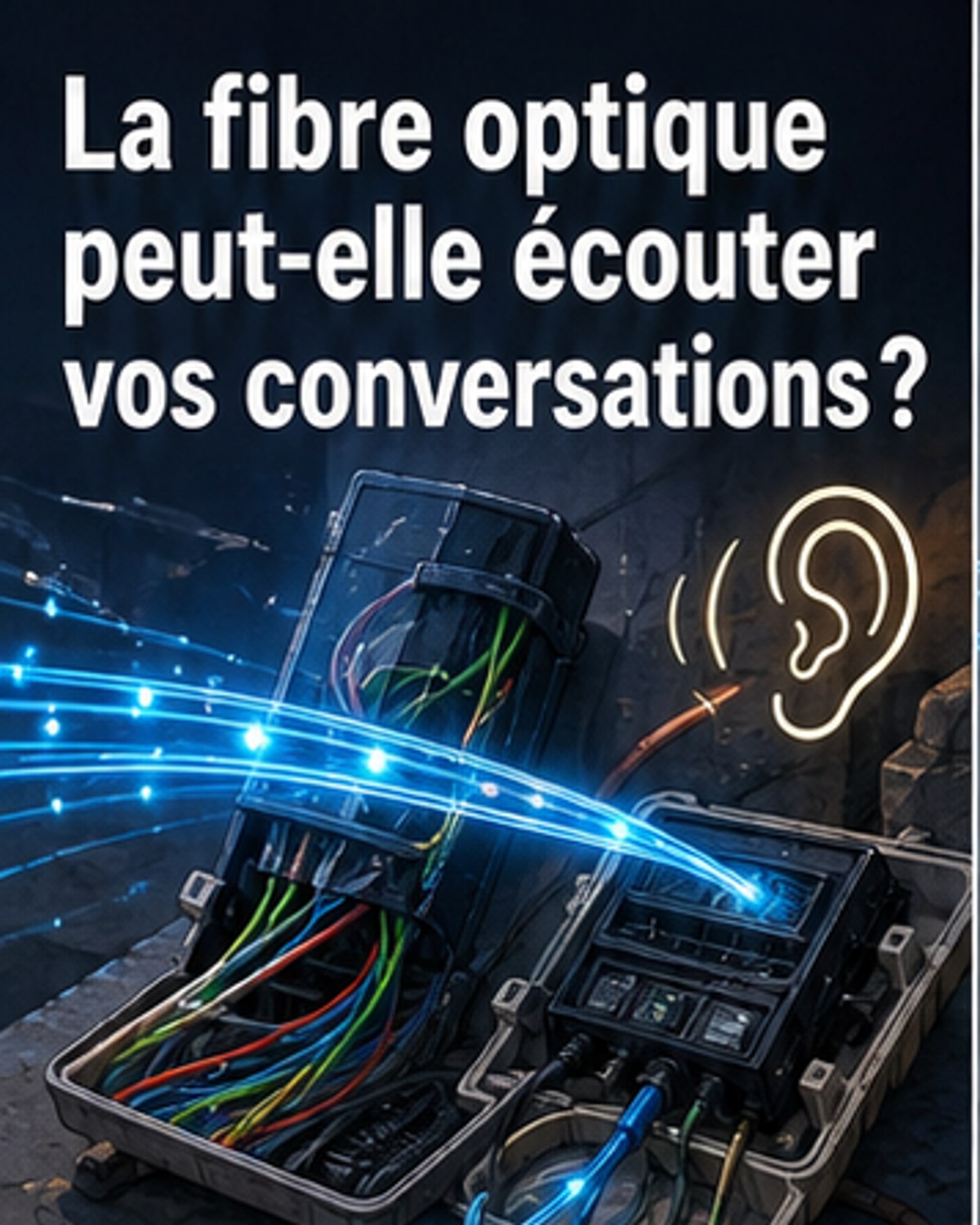 Un câble fibre transformé en micro espion