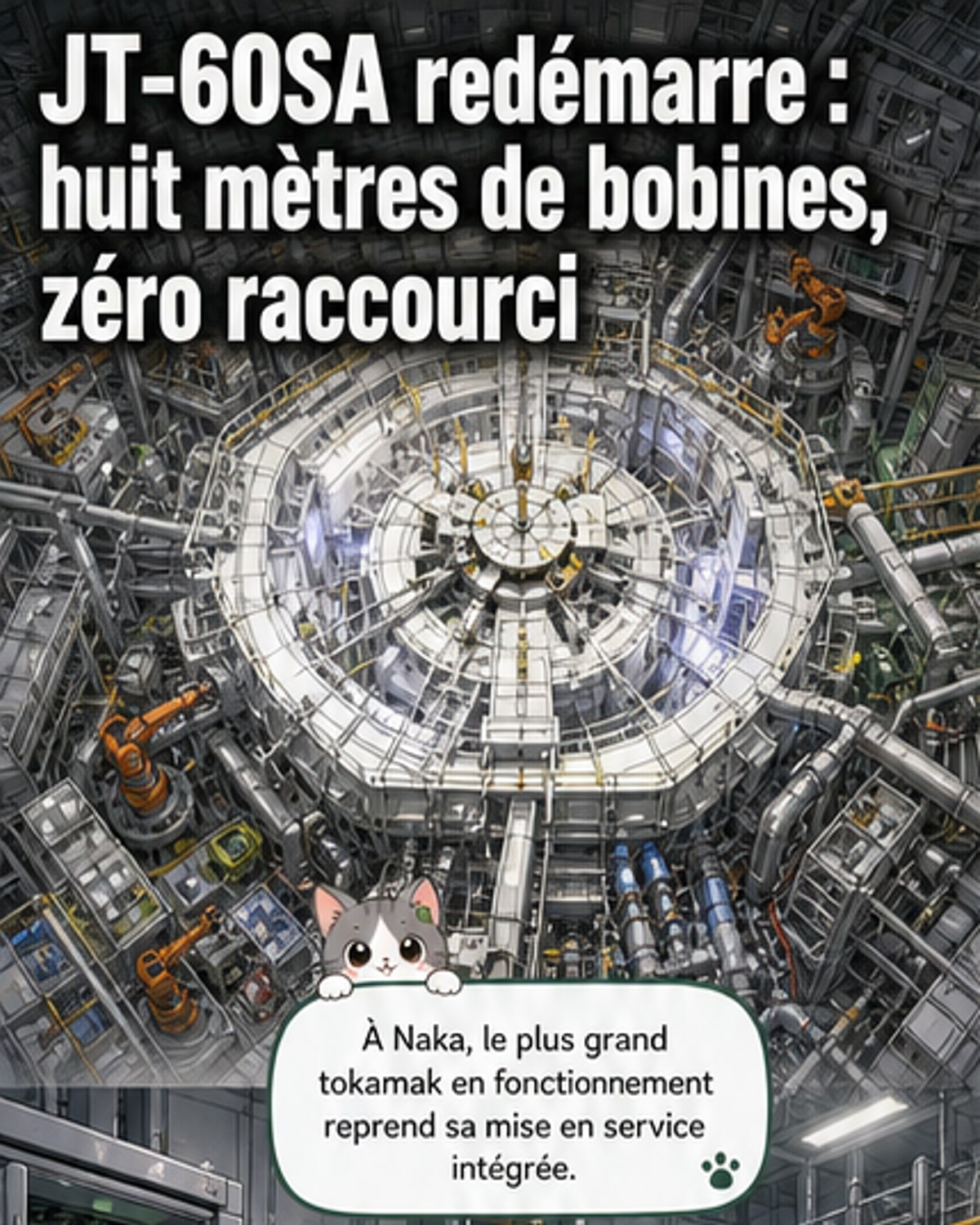 Le plus grand tokamak du monde relancé au Japon