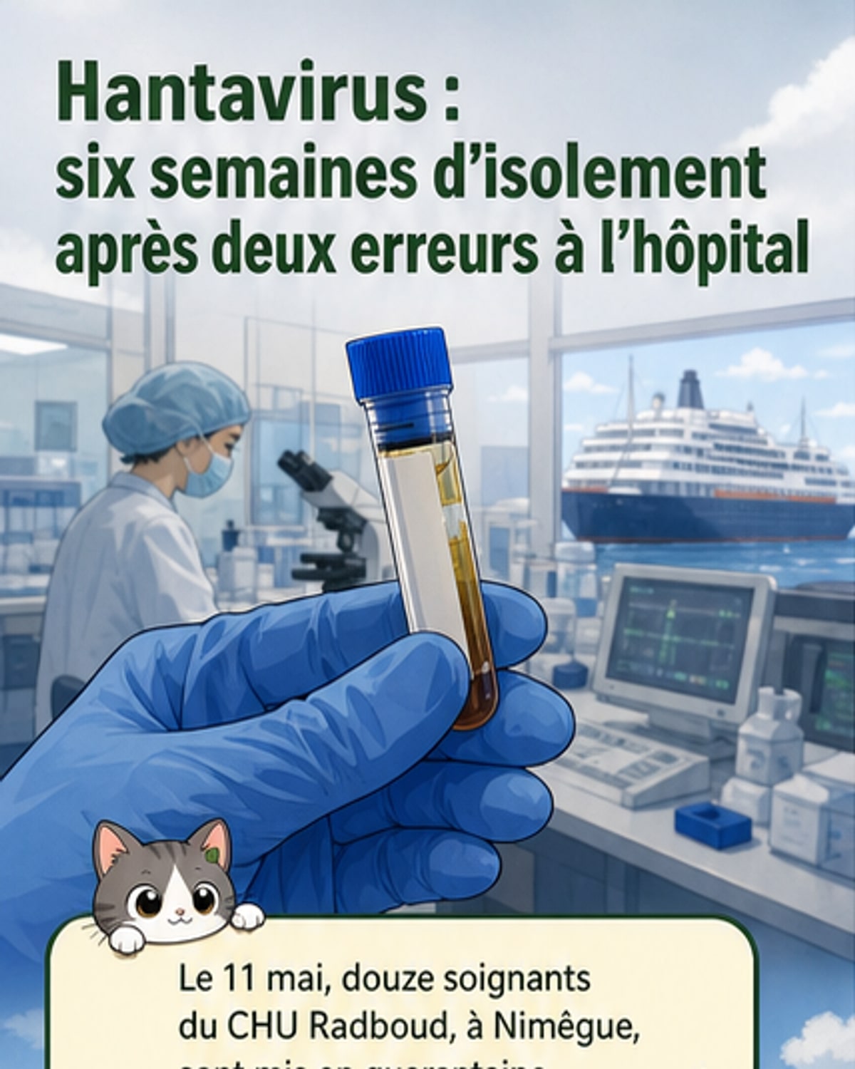 12 soignants en quarantaine après une erreur sur un cas d'hantavirus