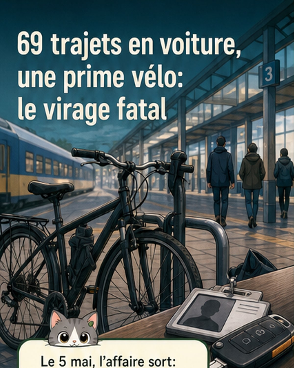 Un vélo sur papier, une voiture en réalité