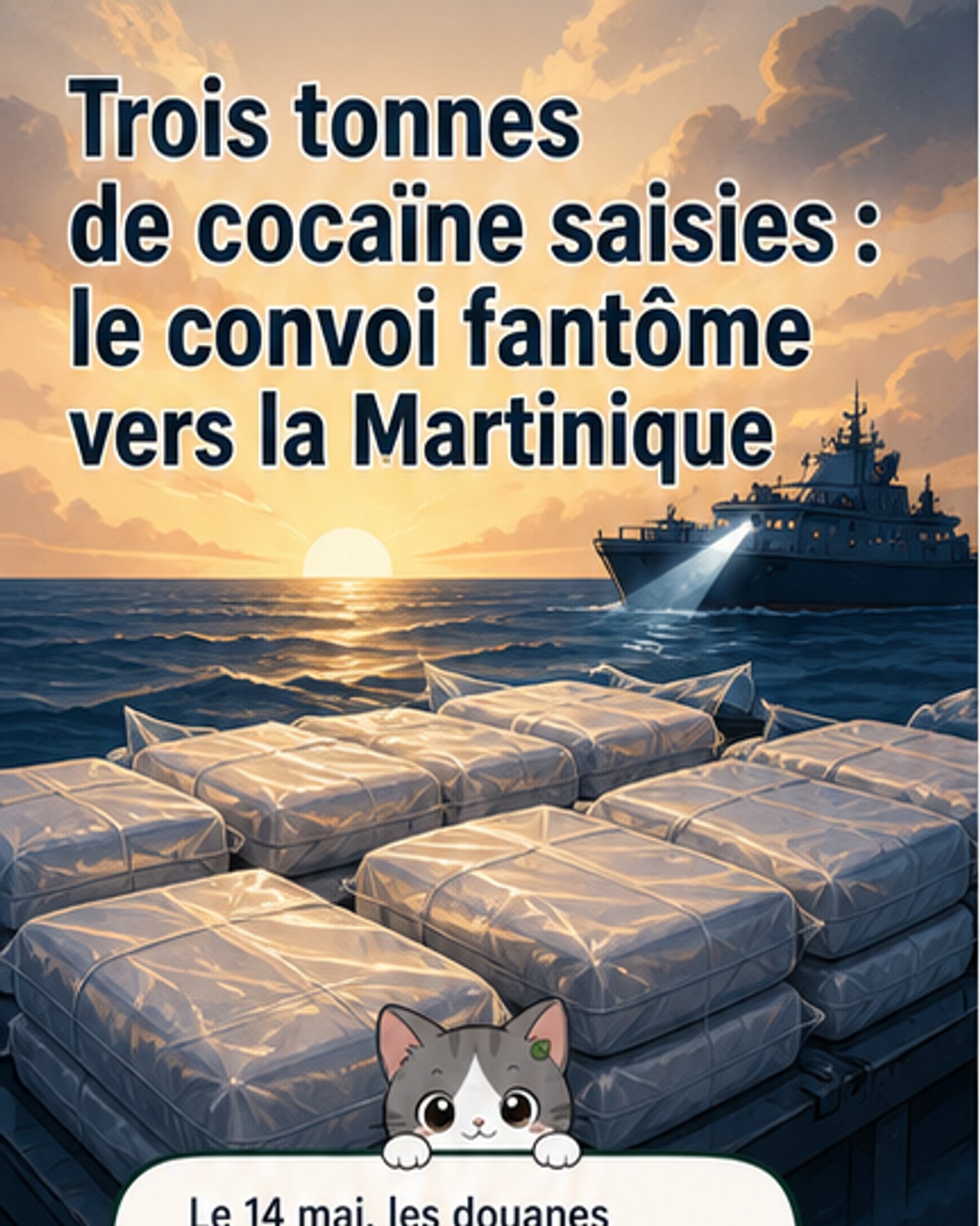 3 tonnes de cocaïne saisies en mer