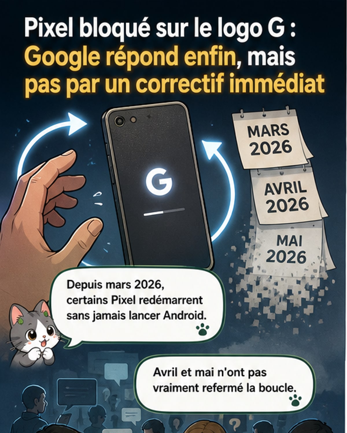Un bug bloque les Pixel au démarrage