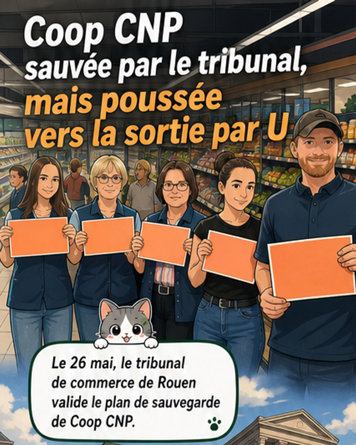 U exclut Coop CNP malgré son plan sauvé