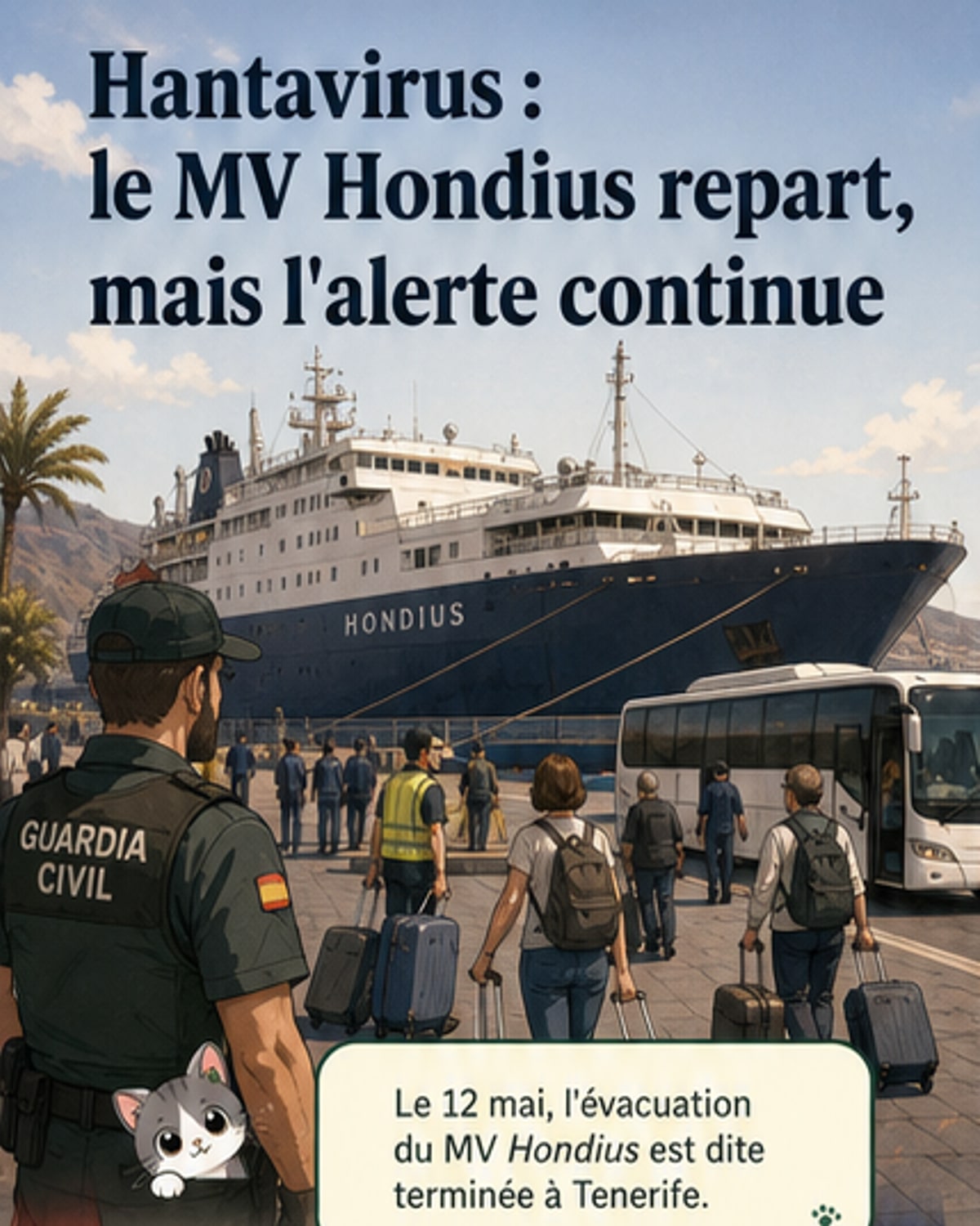 Fin des évacuations après cas de hantavirus