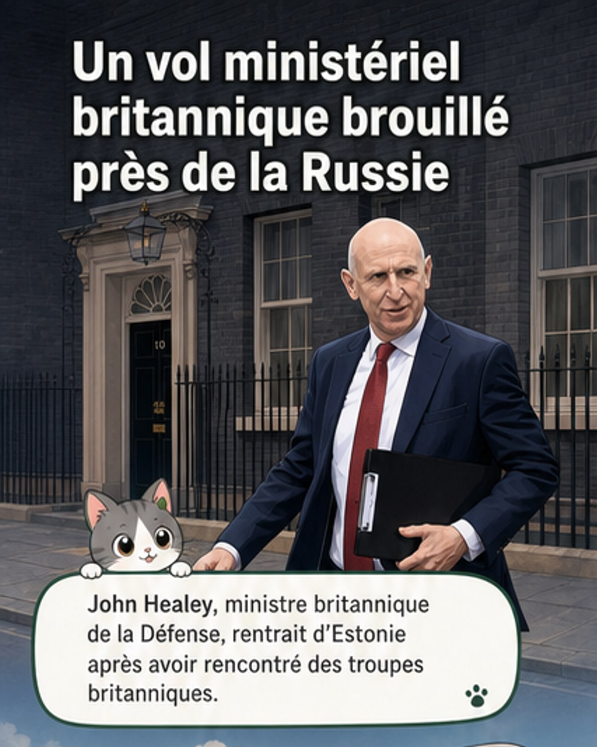Brouillage GPS sur l’avion du ministre britannique