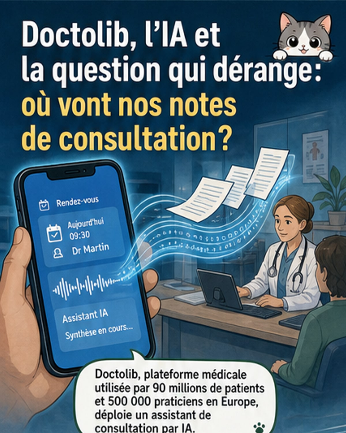 Doctolib partage-t-il vos données médicales avec l’IA américaine ?