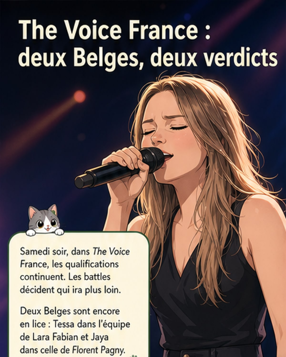 Tessa et Jaya à The Voice : ce qui s'est passé