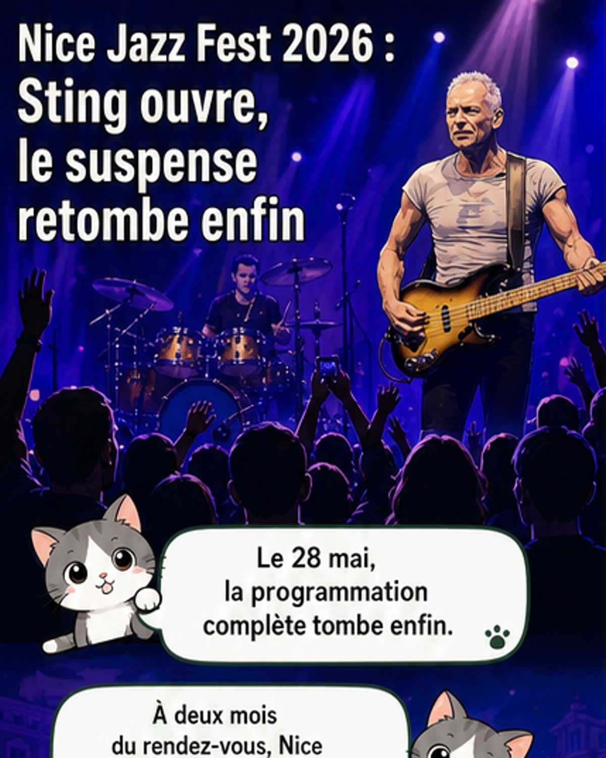 Sting et Lola Young au Nice Jazz Fest 2026