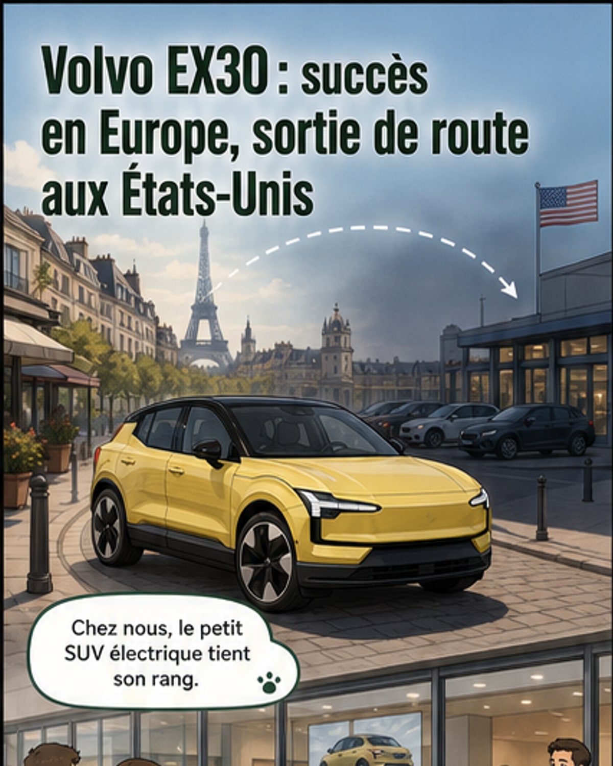Un nouveau SUV électrique va remplacer l'EX30 aux États-Unis