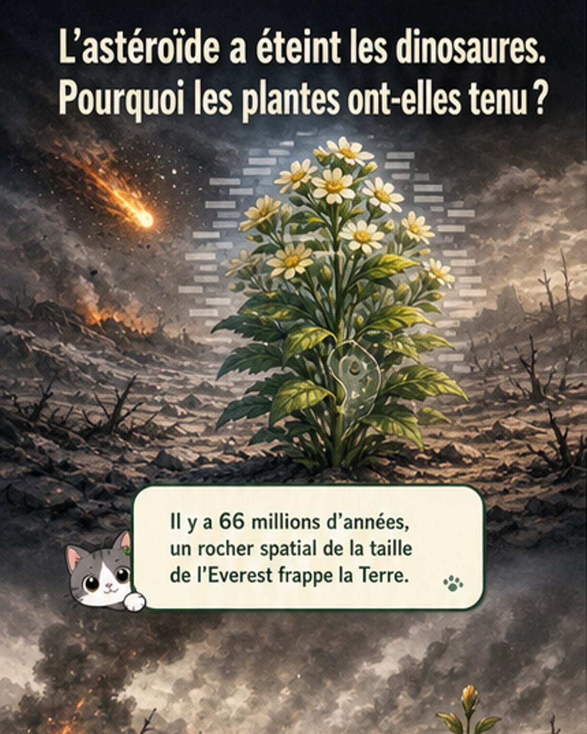 La clé de la survie des plantes après l’astéroïde