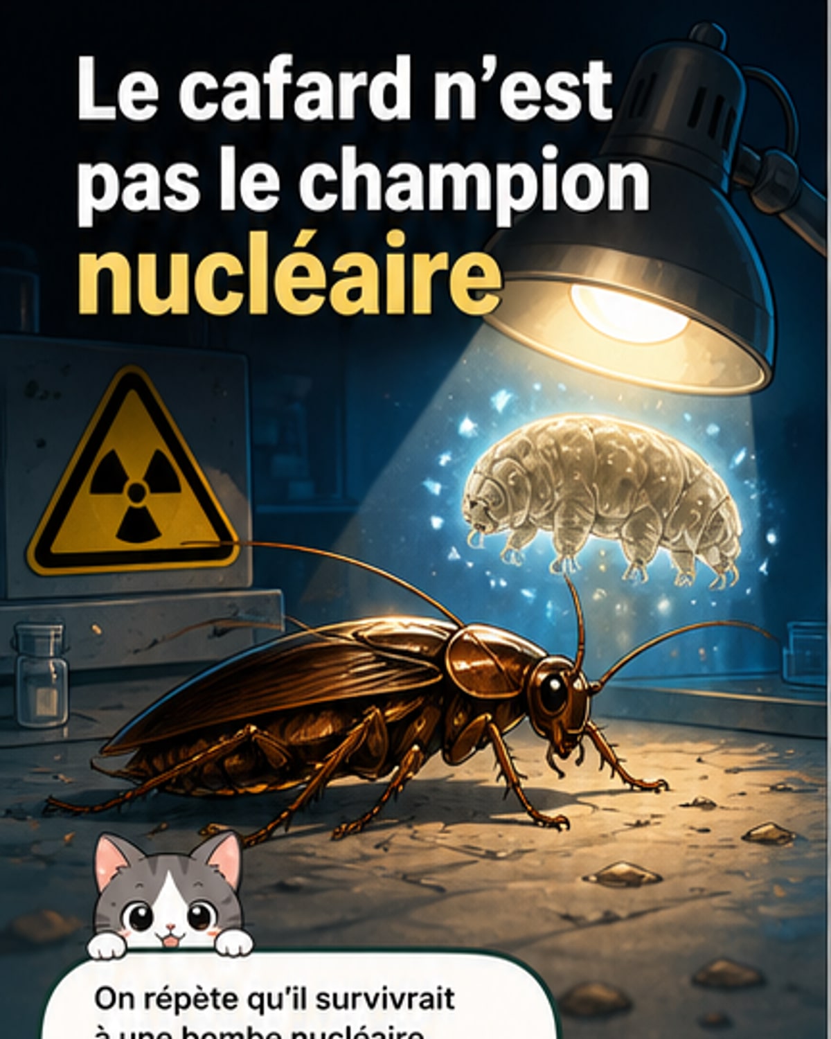 Le cafard ne résiste pas aux radiations comme on croit