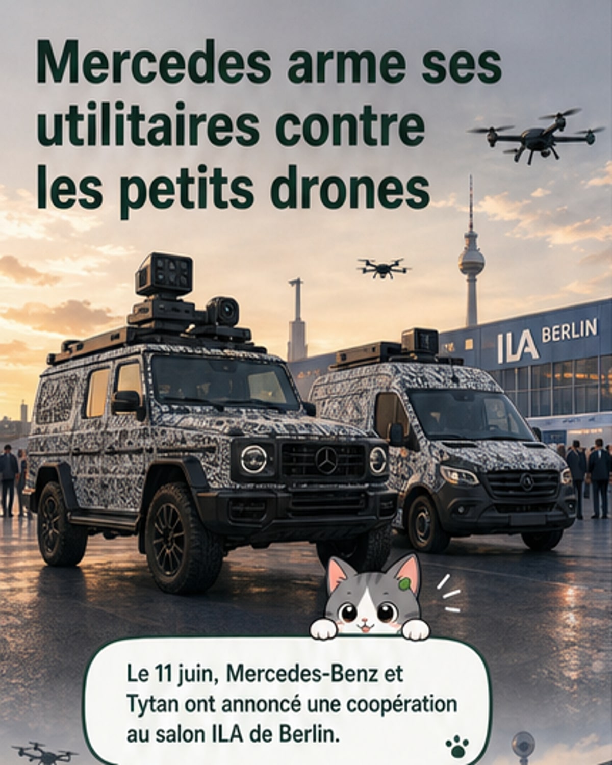 Mercedes s'associe à une start-up pour des véhicules anti-drones