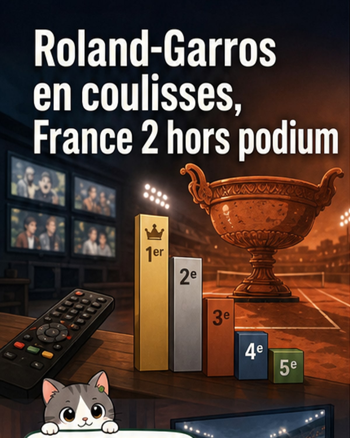 Flop pour France 2 avec son docu Roland-Garros