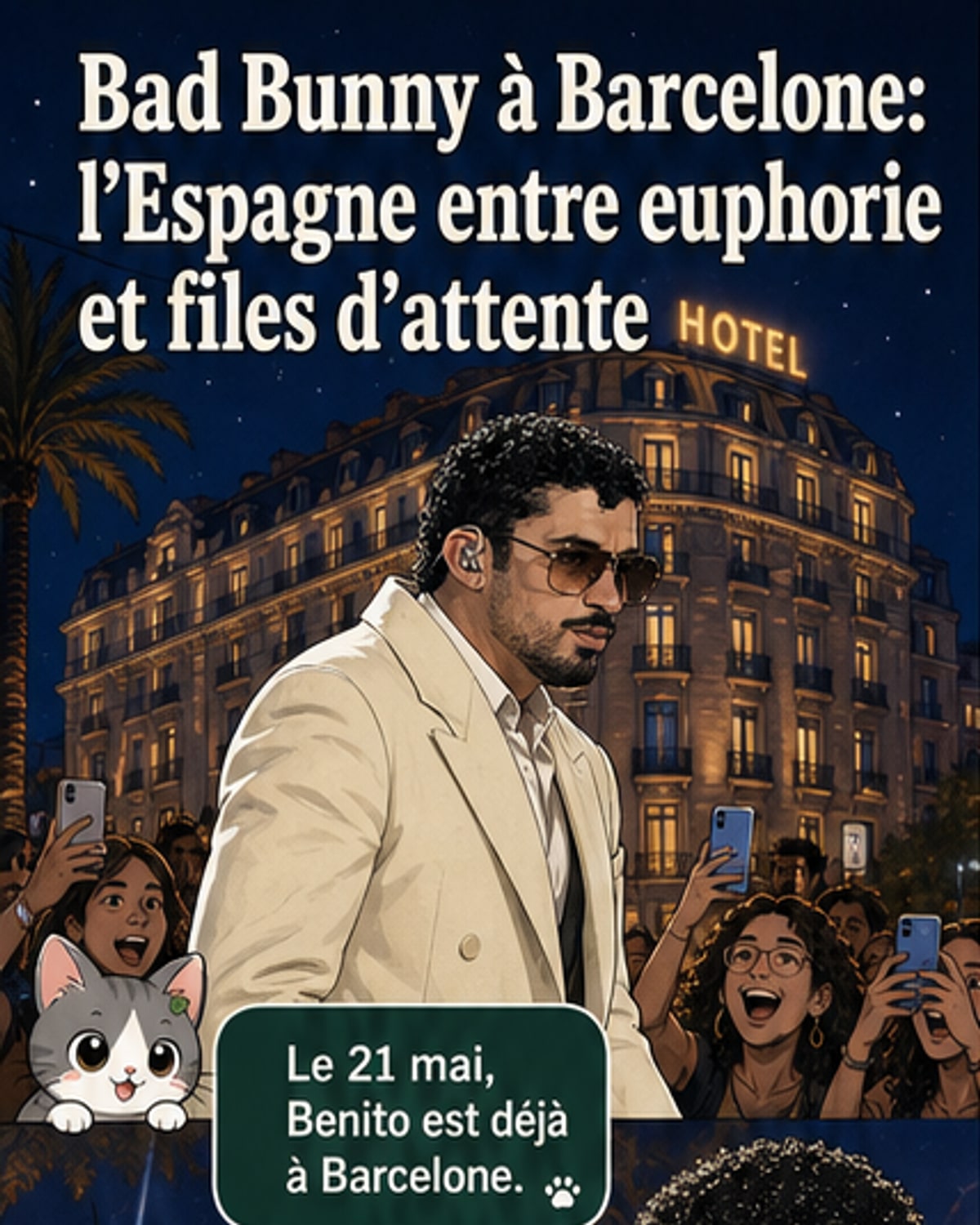 Bad Bunny débute sa tournée en Espagne