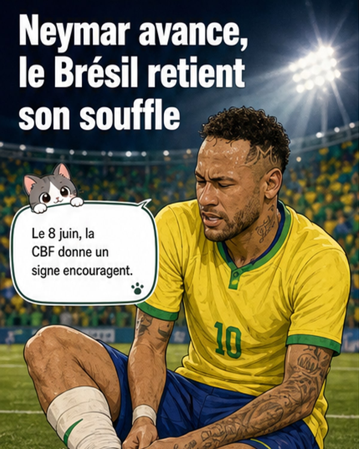 Neymar, blessure en bonne voie