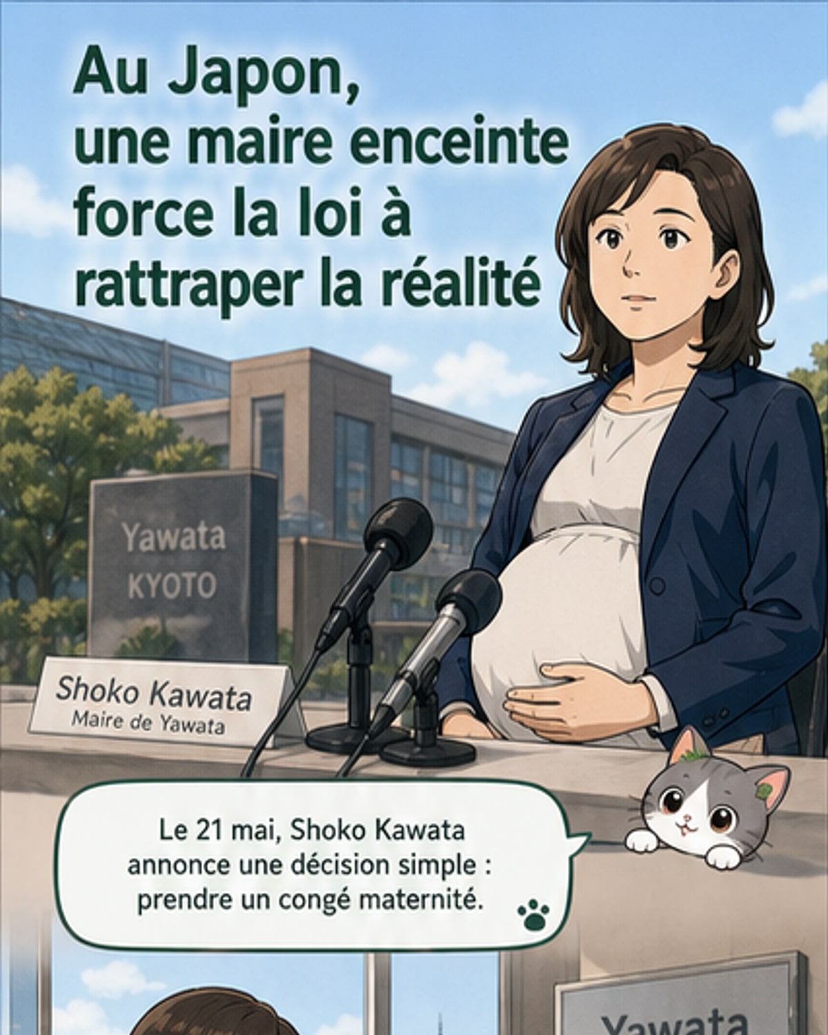 La maire de Yawata veut son congé maternité