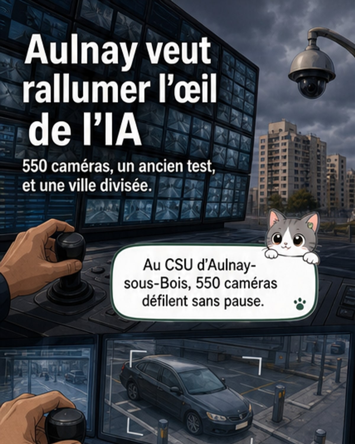 Vidéosurveillance et IA : le débat à Aulnay