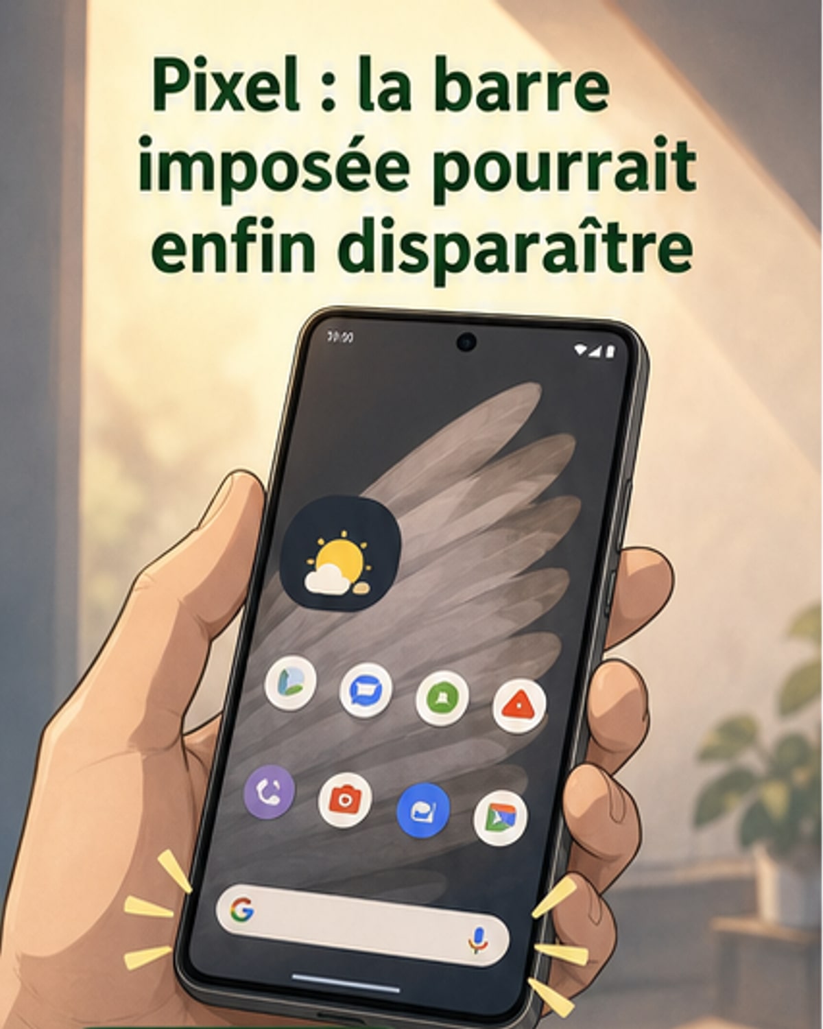 Pixel : fin de la barre de recherche imposée ?