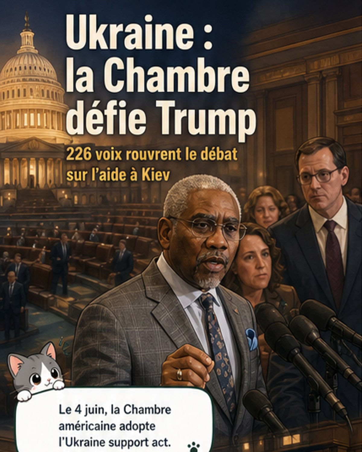 Soutien à l’Ukraine : la Chambre vote malgré Trump