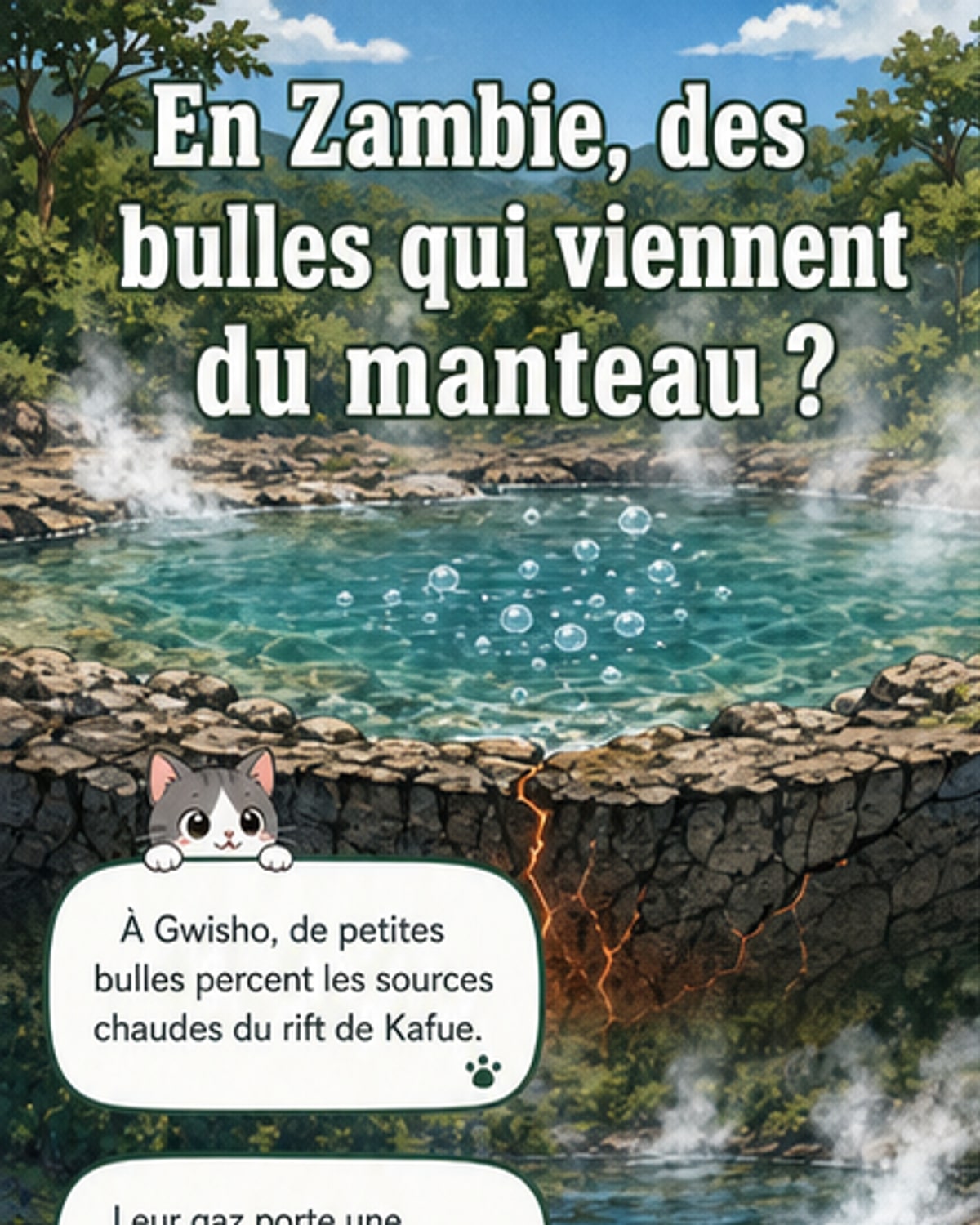 Des bulles révèlent un futur rift tectonique