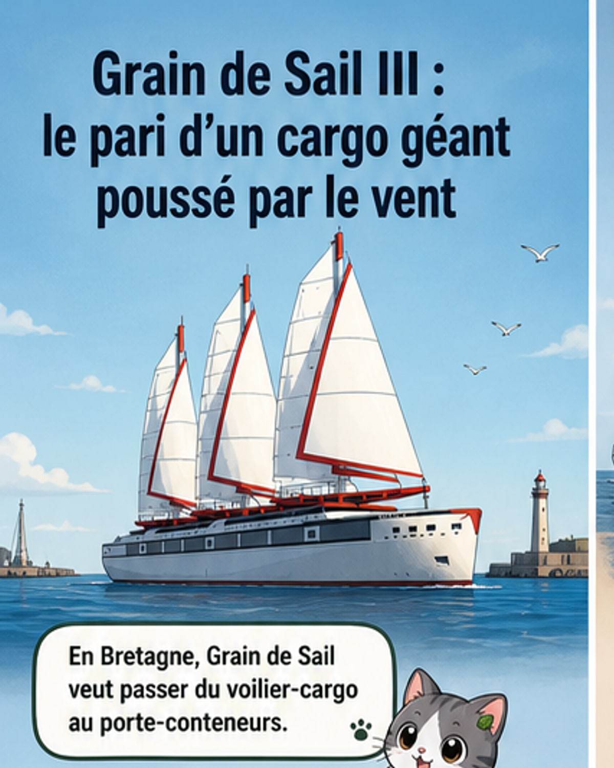 Un cargo géant à voile ouvre ses cales
