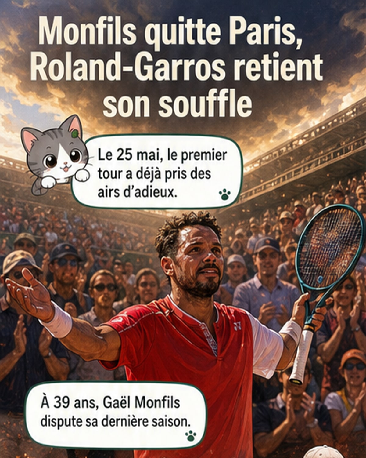Adieux émouvants pour Monfils et Wawrinka