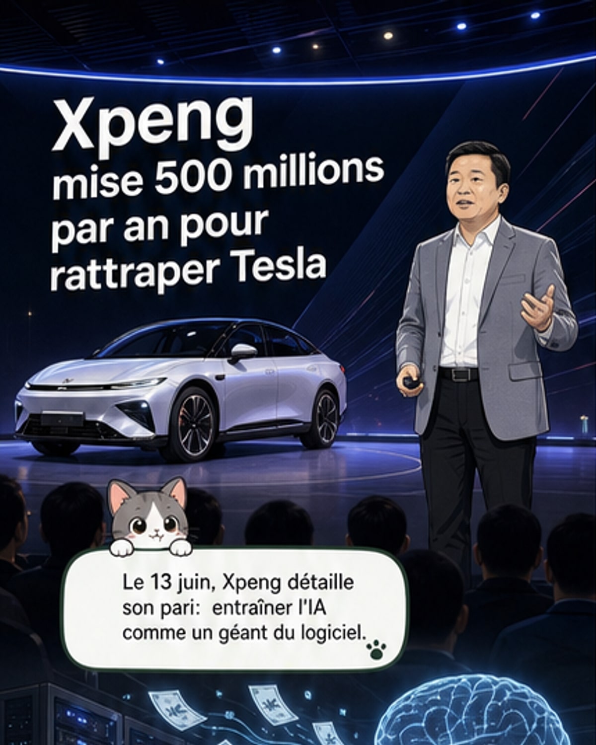 Xpeng mise 500M$ par an sur l’IA