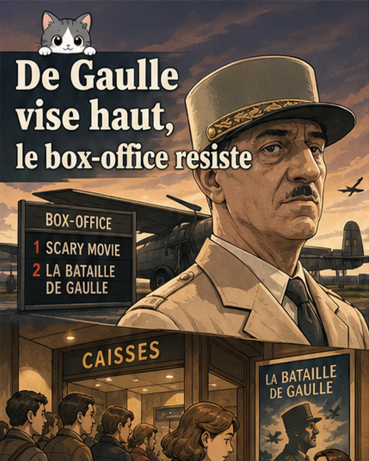 383 000 entrées pour 'La Bataille de Gaulle'