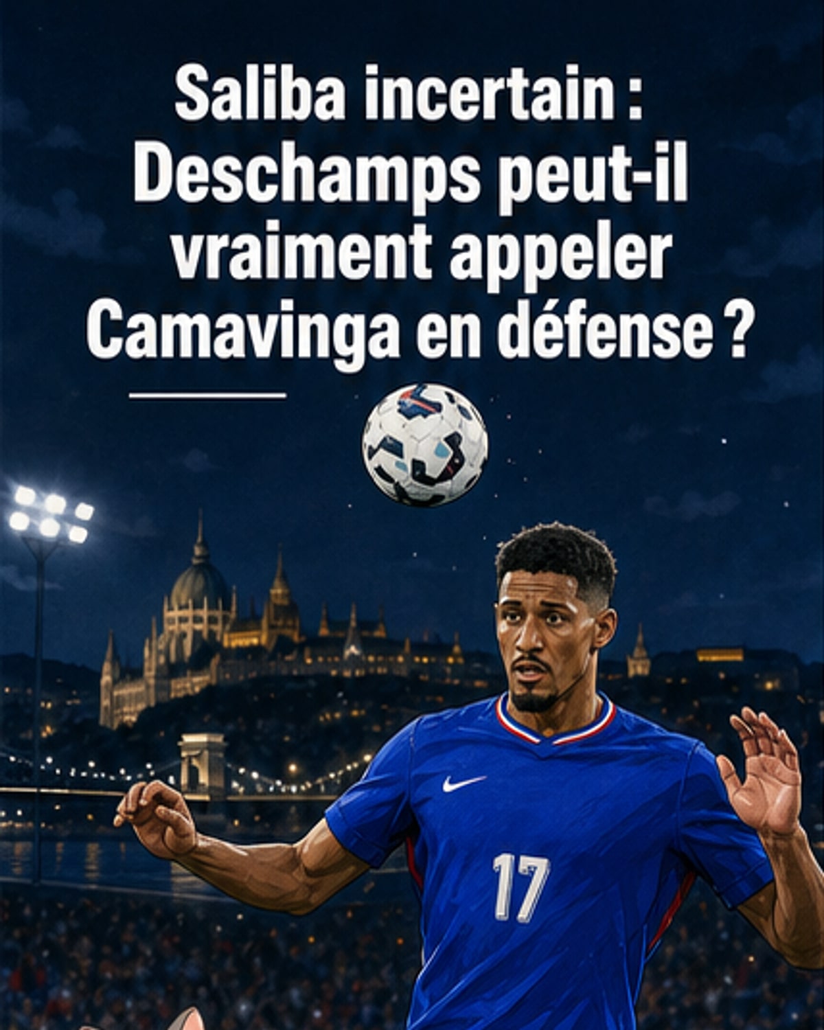 Saliba blessé, un choix urgent pour les Bleus