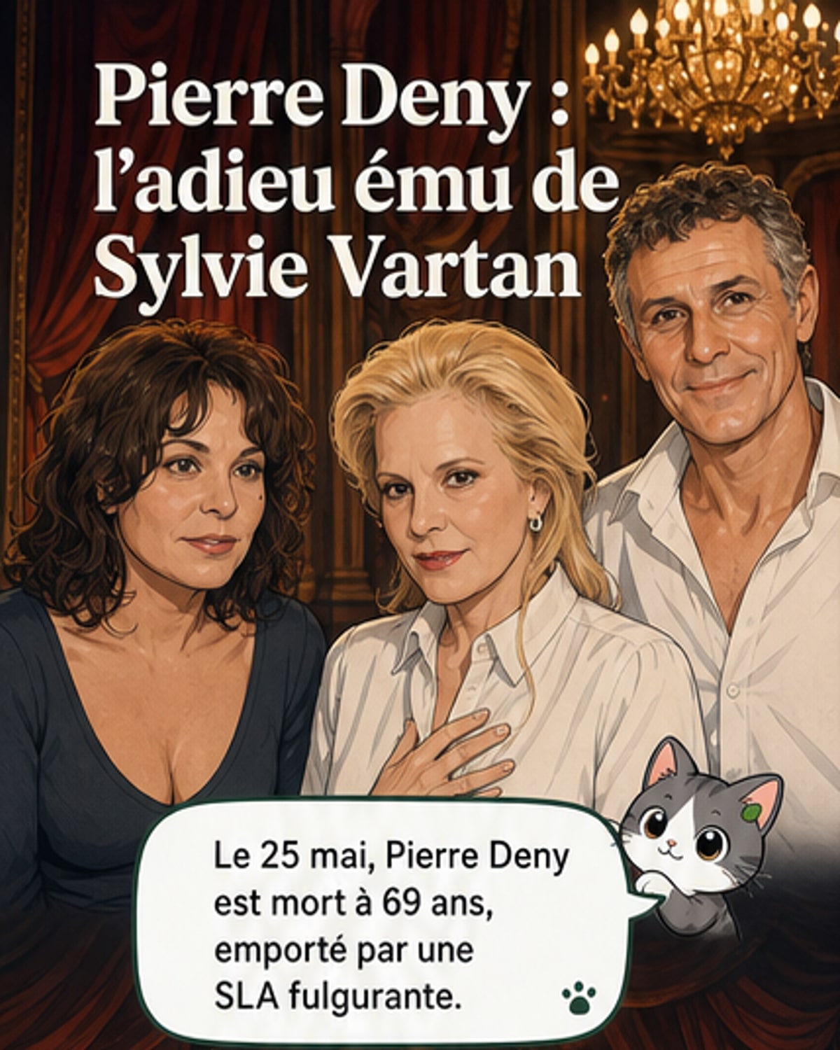 Sylvie Vartan rend hommage à Pierre Deny