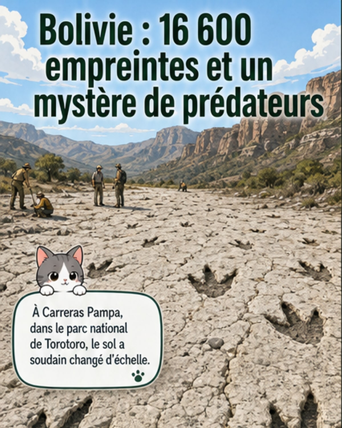 16 600 empreintes de dinosaures découvertes