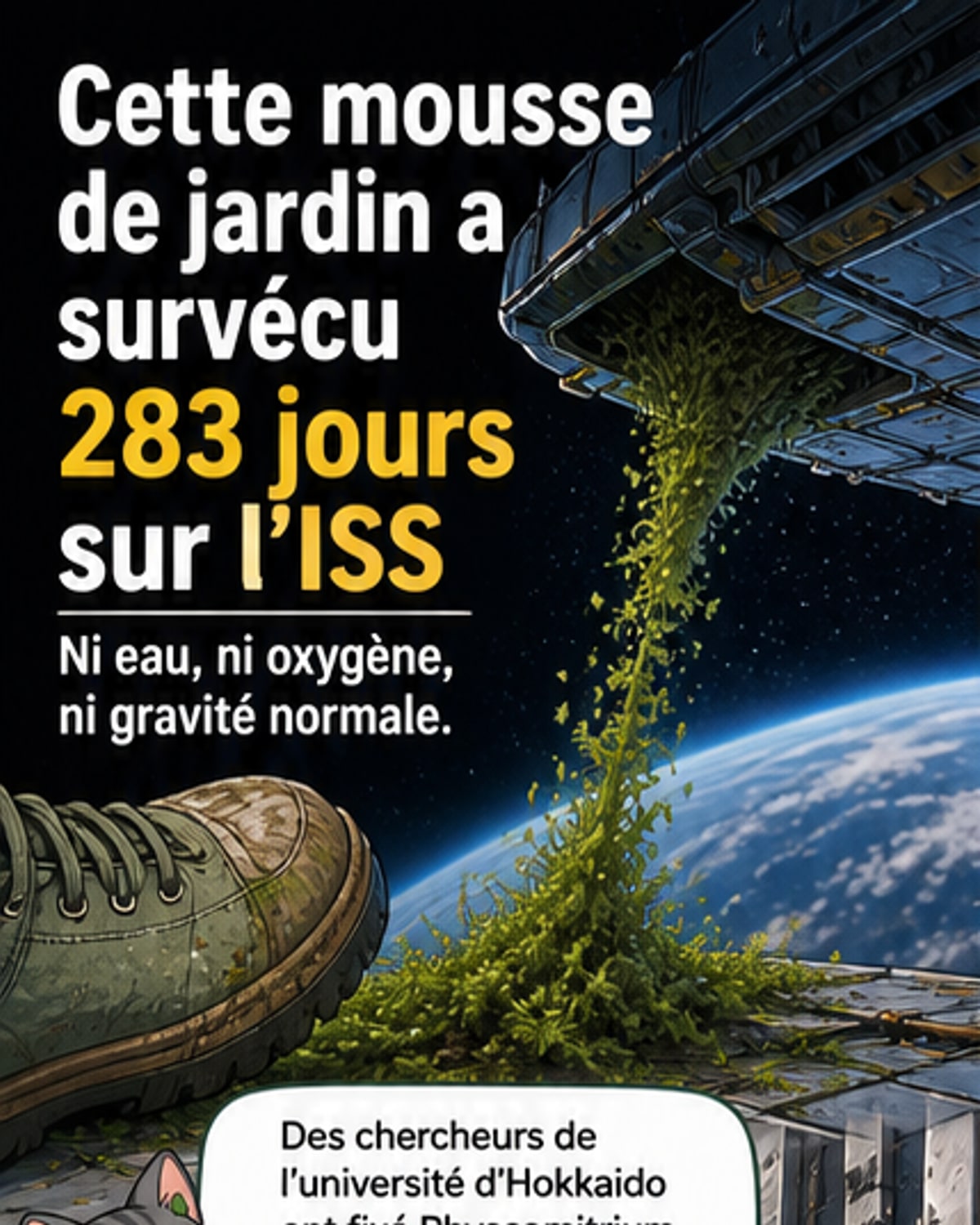 Une mousse résiste 9 mois dans l’espace